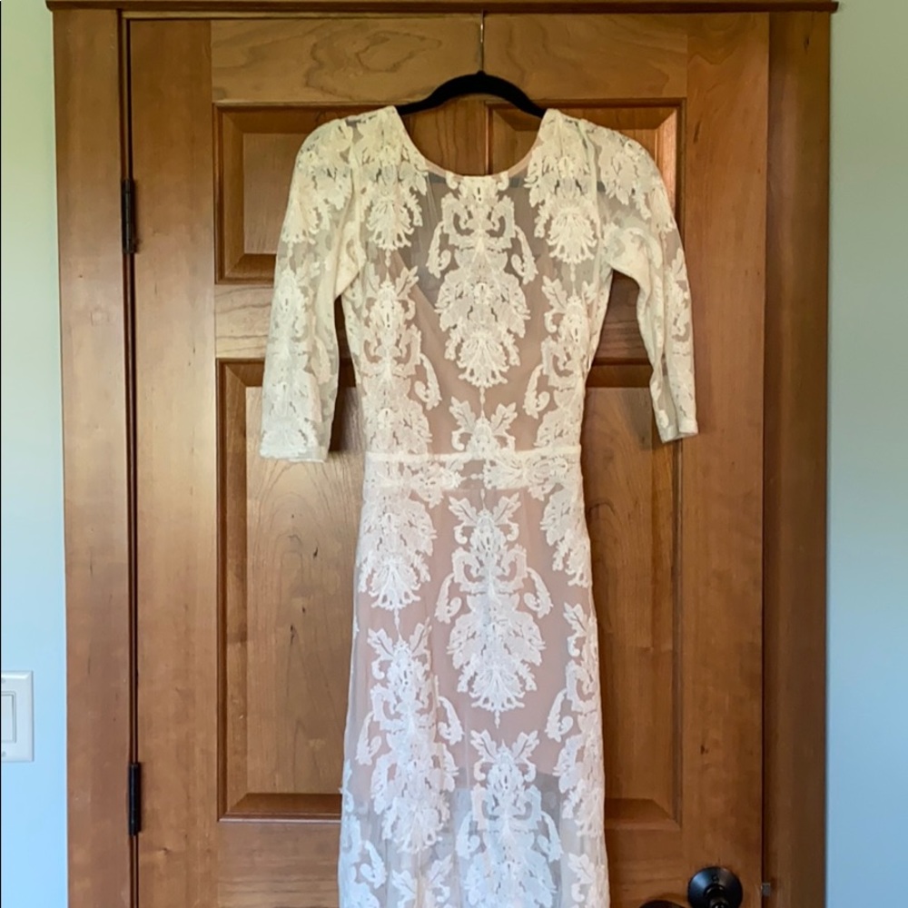 For Love & Lemons lace maxi dress
